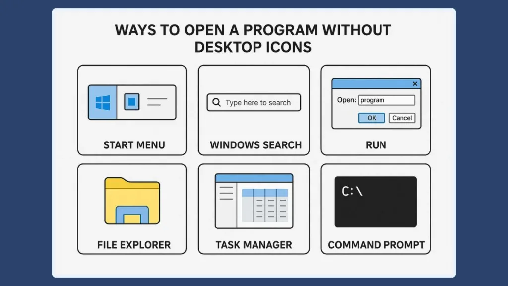 7 Ways to Launch Software Without Desktop Shortcuts
