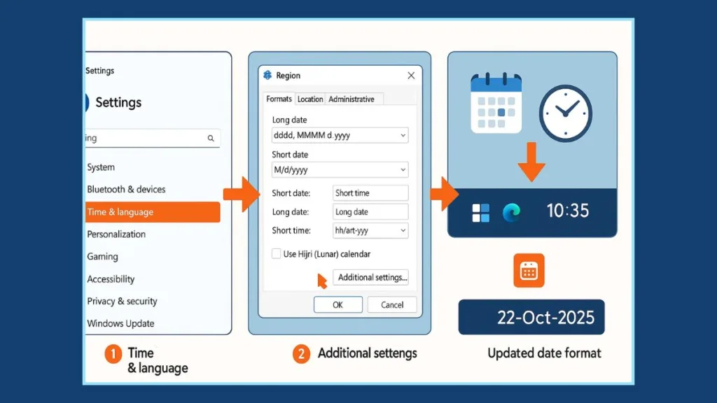 Adjust Date and Time Windows 11