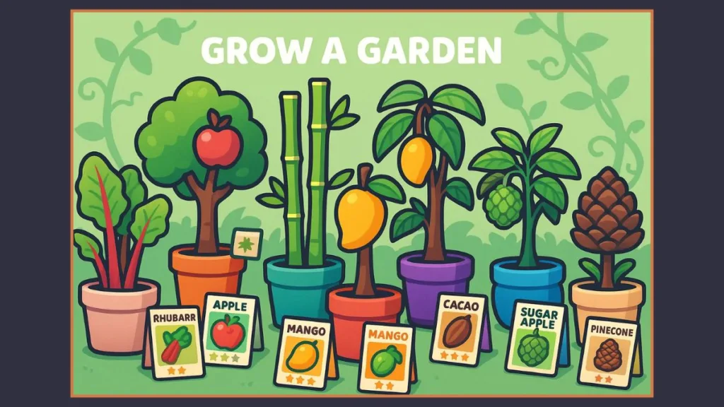 All Woody Plants in Grow a Garden