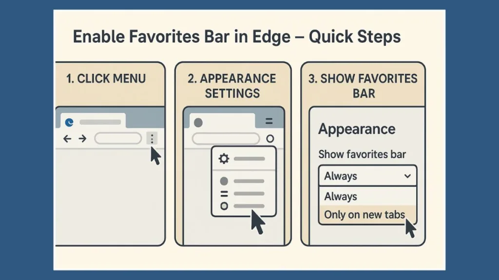 Best Way To Organize Favorites Bar in Edge