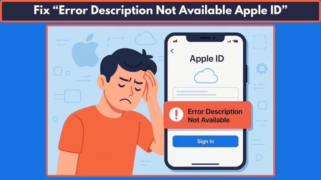 Error Description Not Available Apple ID