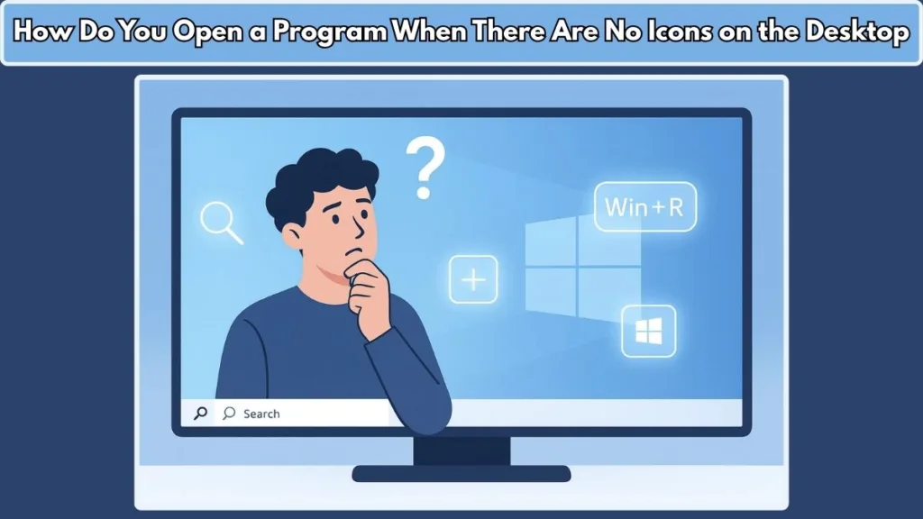 How Do You Open a Program When There Are No Icons on the Desktop