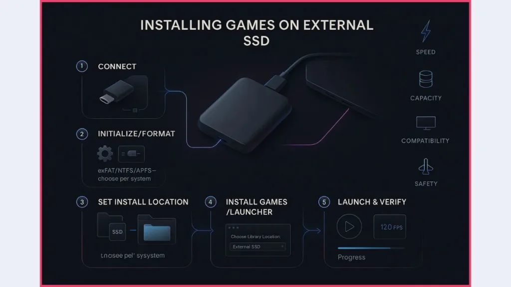 How To Install Games on External SSD