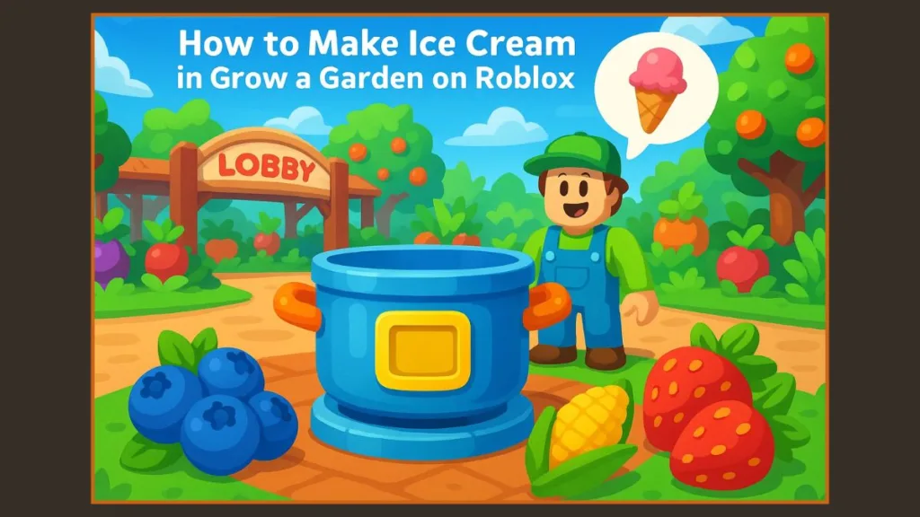 How To Make Ice Cream in Grow A Garden Roblox
