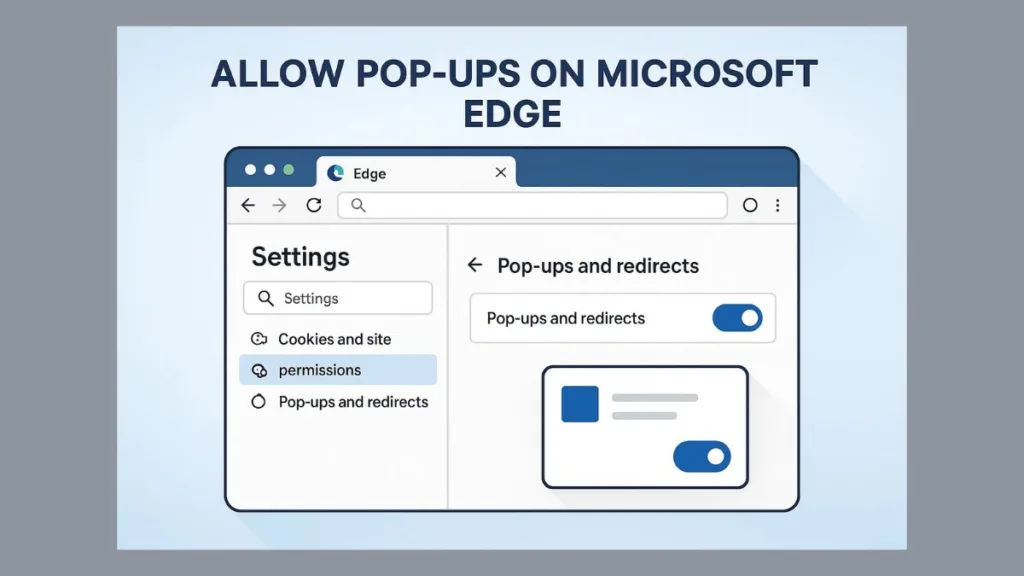 How to Allow Pop-Ups on Microsoft Edge