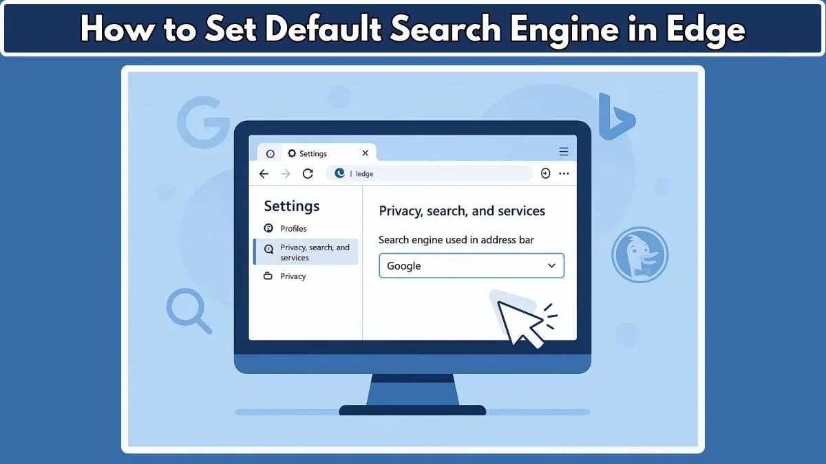 How to Set Default Search Engine in Edge: Choose Your Preferred Search ...