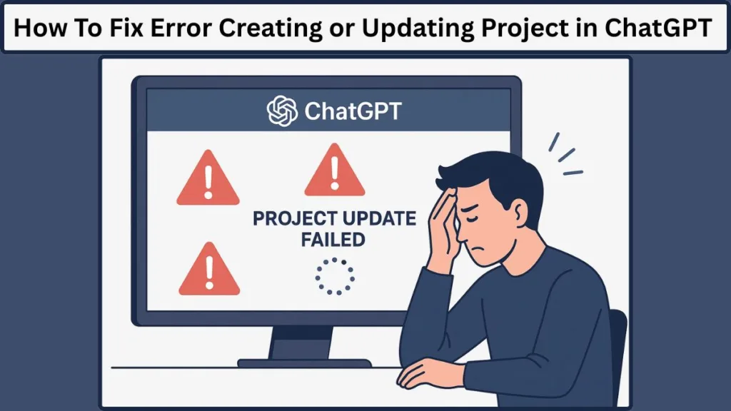 ChatGPT Error Creating or Updating Project Fix