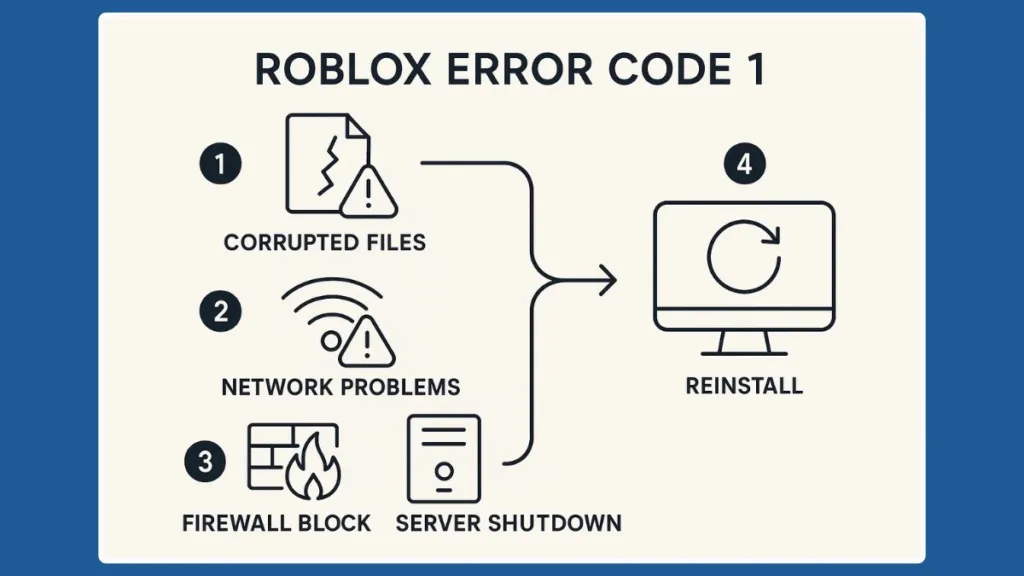 Fix Roblox Error Code 1