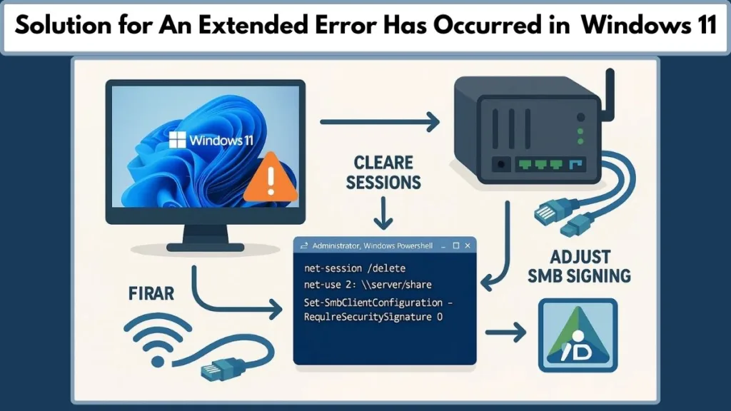 Solution for An Extended Error Has Occurred in  Windows 11