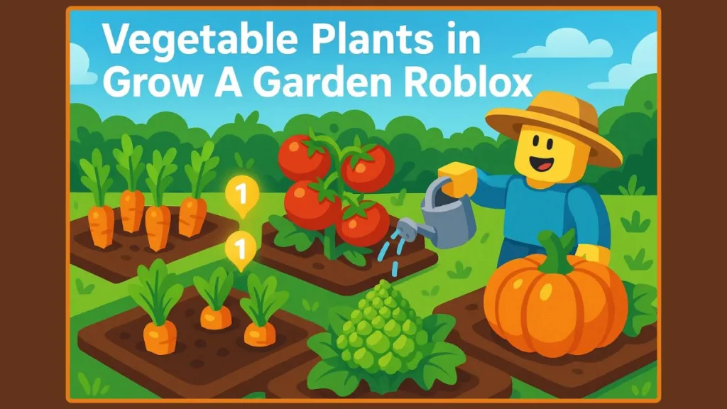 Vegetable Plants in Grow a Garden Roblox