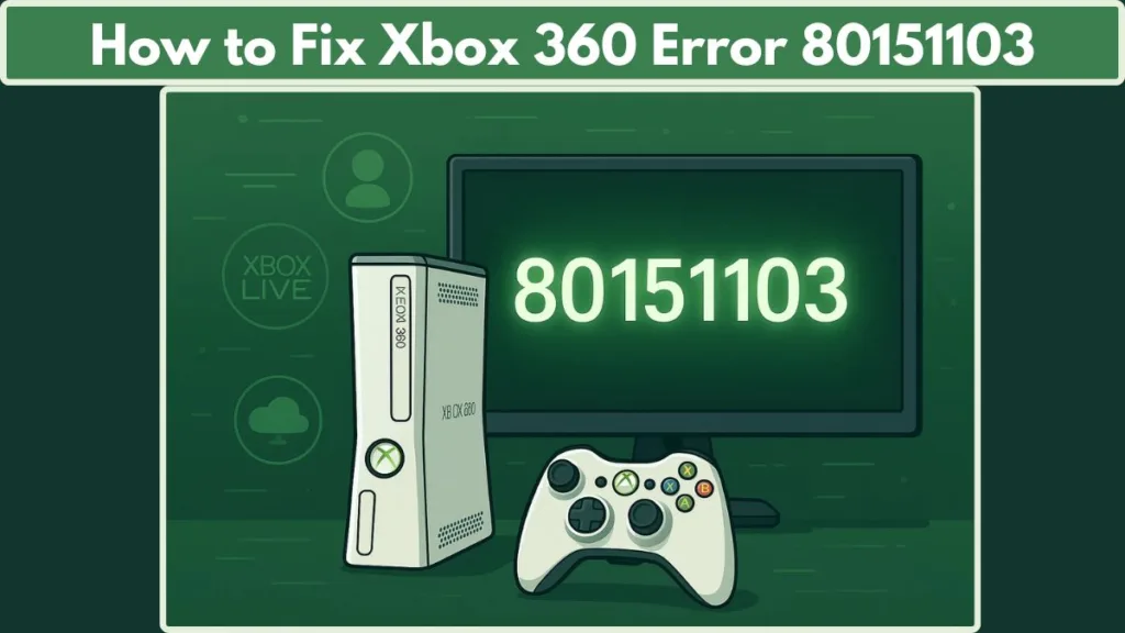 Xbox 360 Error Code 80151103 Solution