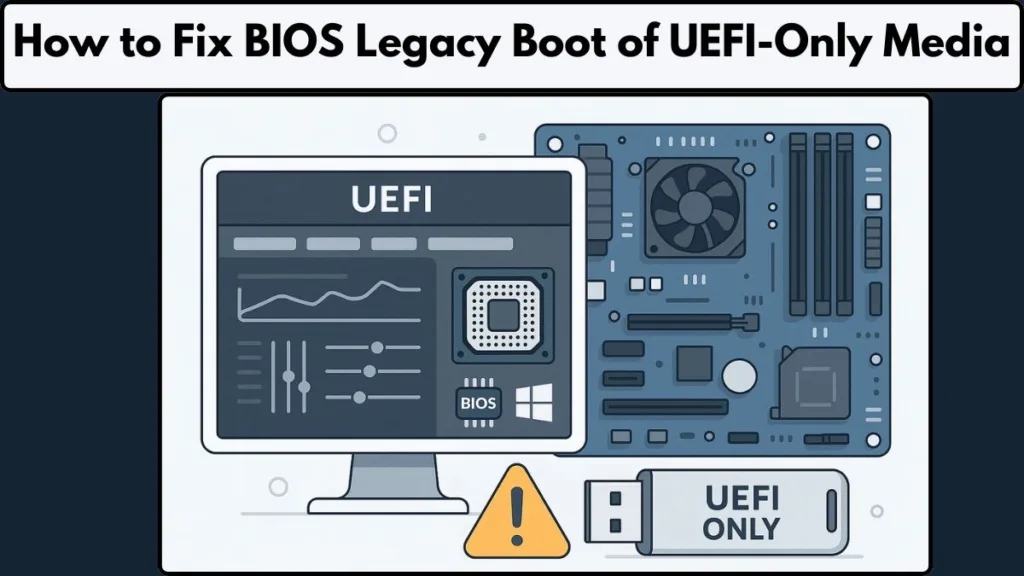Error BIOS Legacy Boot of UEFI Only Media