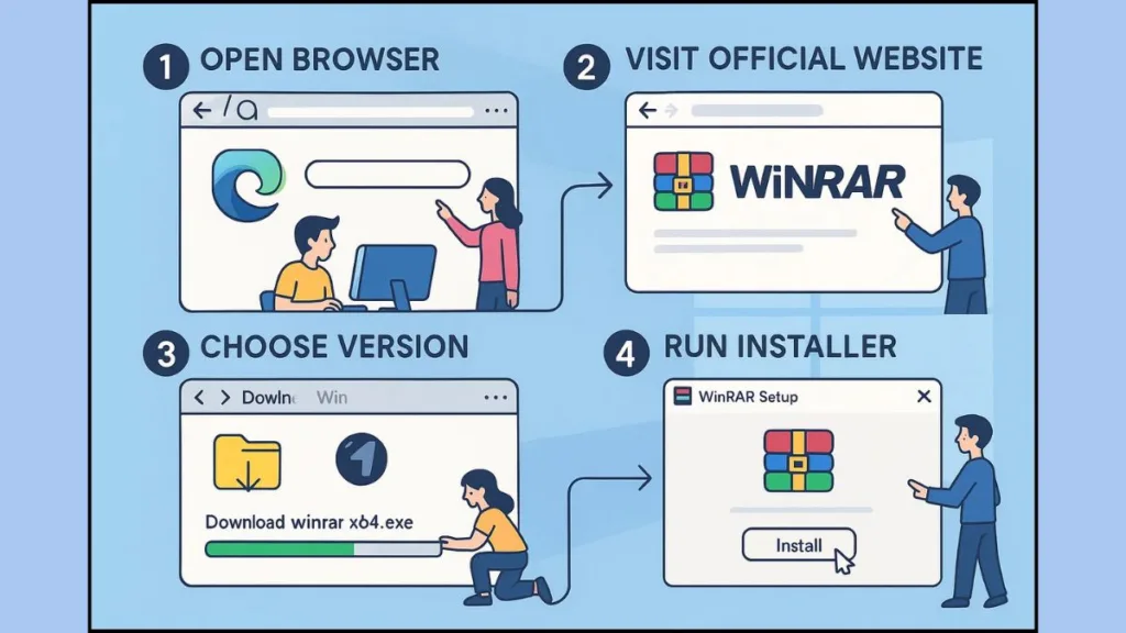 Guide to Download and Install WinRAR on Windows