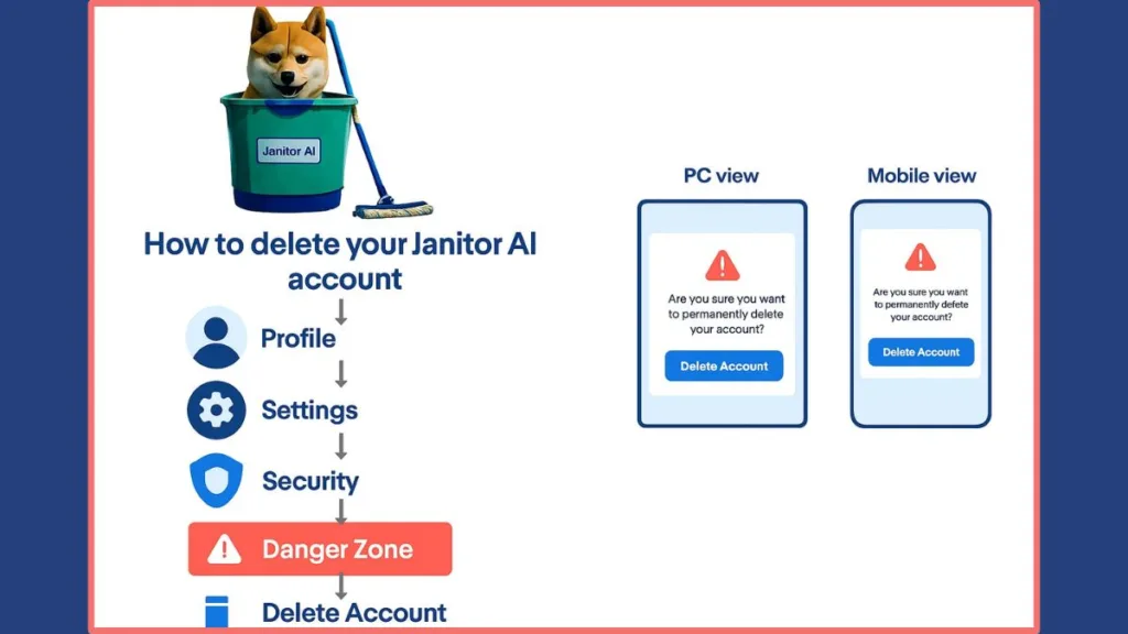 Janitor AI Account Removal Instructions