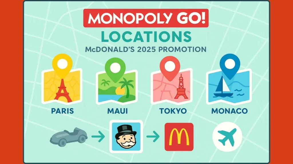 McDonald's Monopoly Locations 2025