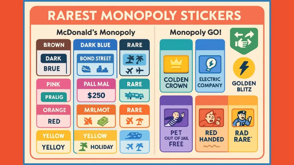 Rarest Monopoly Stickers