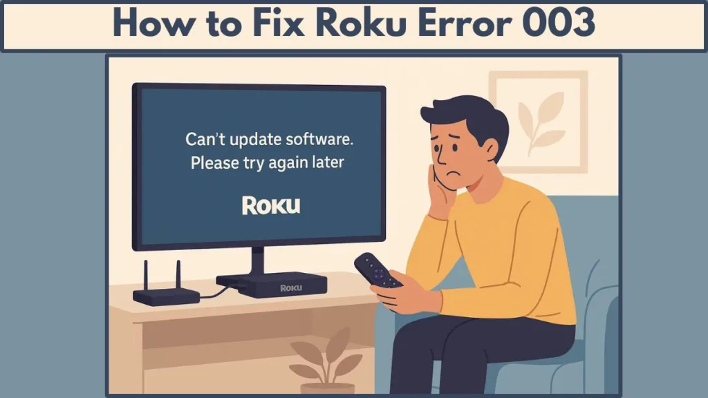 Roku Error 003 Fix