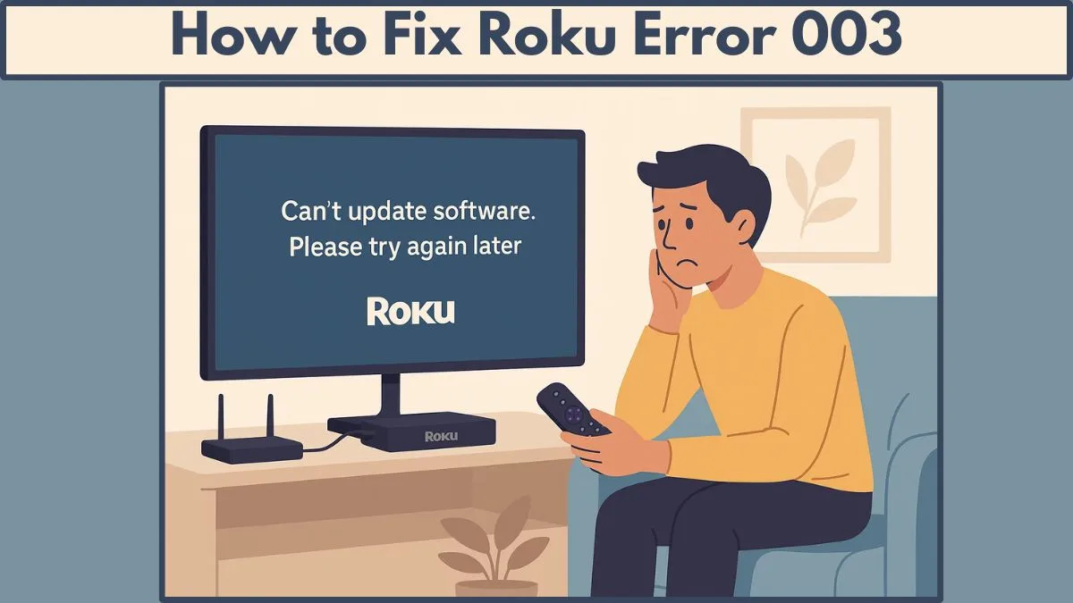 How to Fix Roku Error 003: Easy Steps to Resolve “Can’t Update Software ...