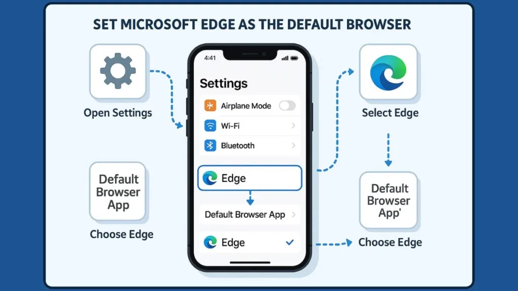 Set Edge As Default Browser iPhone