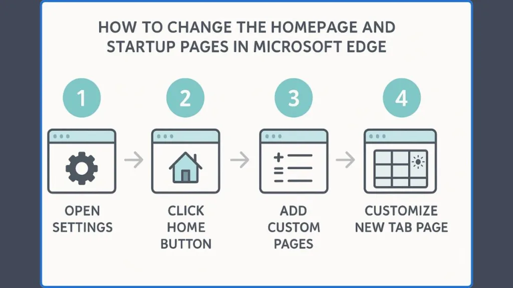 Setting Startup Page in Edge