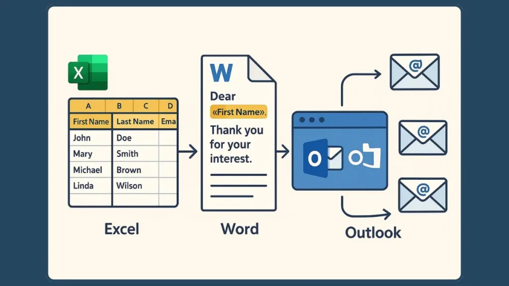 Step By Mail Merge Outlook
