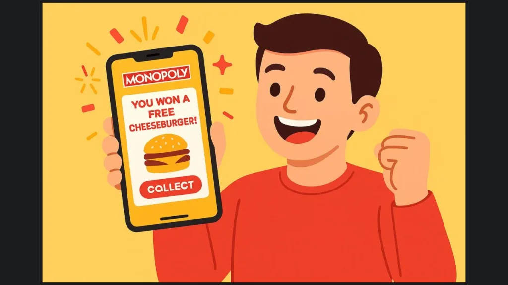 Winning McDonald's Monopoly Prize