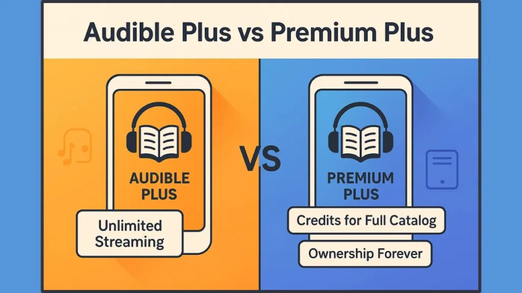 Audible Plus vs Audible Premium Plus Difference