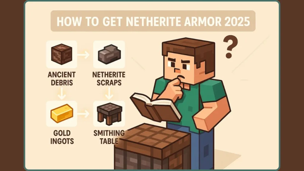 Crafting Netherite Armor Tutorial