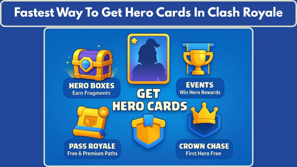Fastest Way To Get Hero Cards In Clash Royale