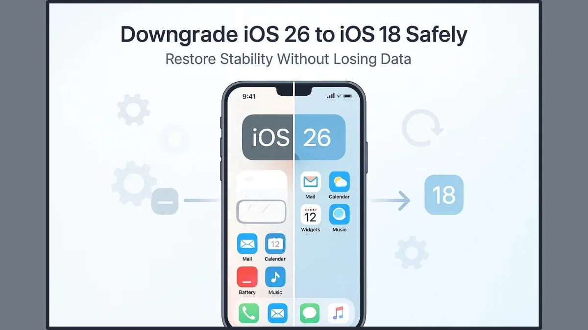 Downgrade iOS 26 to iOS 18 Safely: How to Go Back Without Losing Data ...