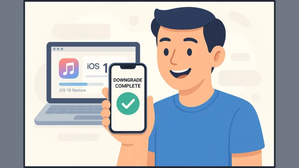 iOS Downgrade Success