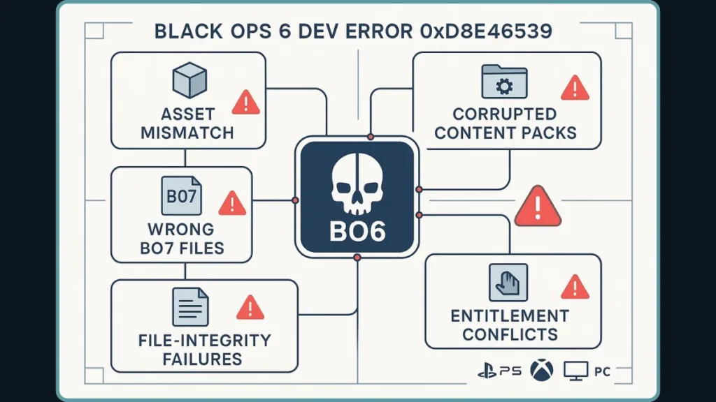 Call of Duty Black Ops 6 dev error 0xD8E46539