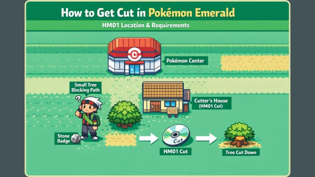 How To Use Cut Pokemon Emerald