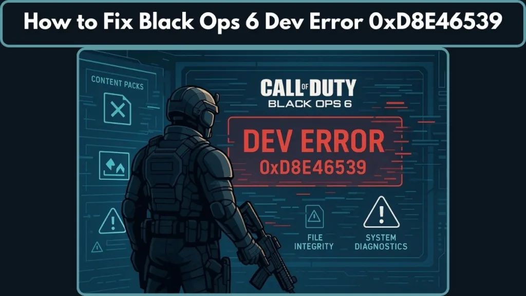 How to Fix Black Ops 6 Dev Error 0xD8E46539