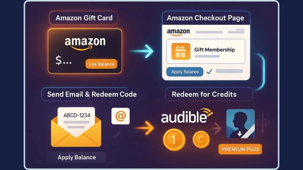 How to Pay for Audible with Amazon Gift Card
