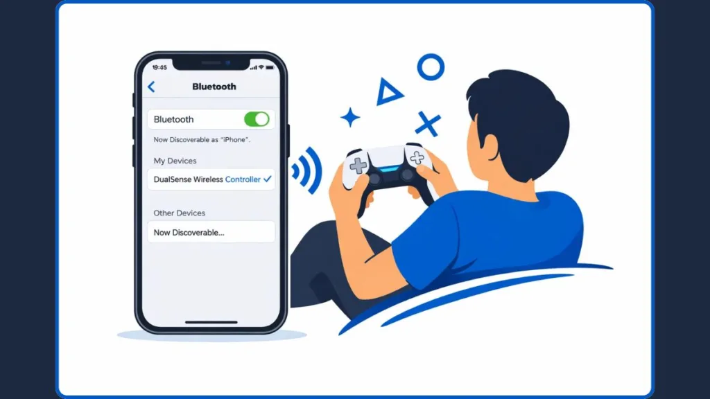 Pairing iPhone and DualSense