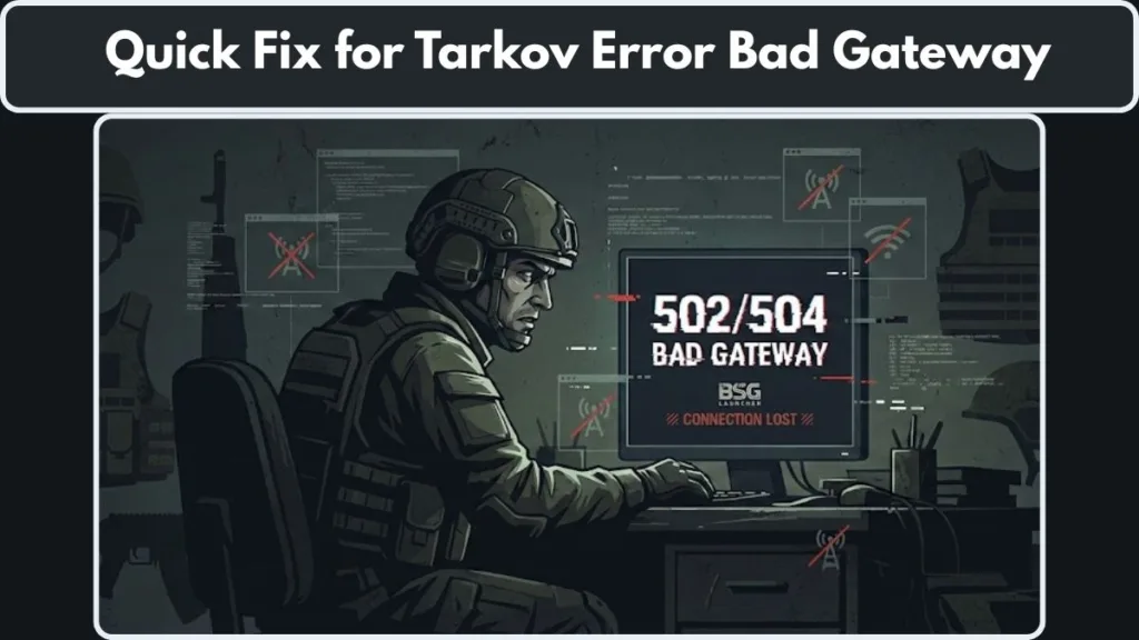 Quick Fix for Tarkov Error Bad Gateway