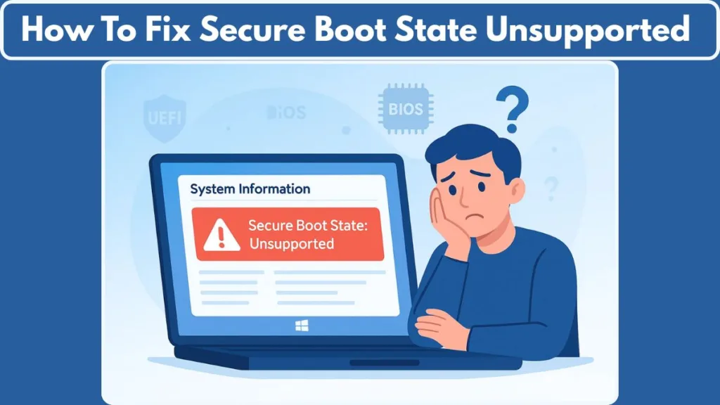 Secure Boot State Unsupported Fix