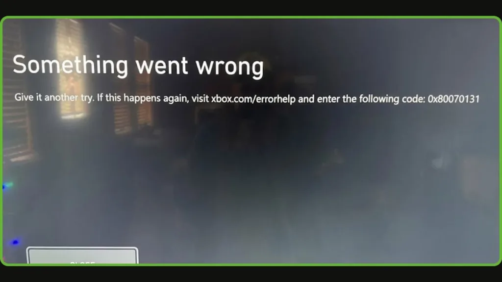 Xbox 0xd05e0131 Solution