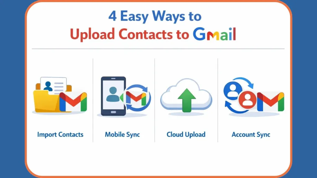 4 Methods to Upload Contacts to Gmail