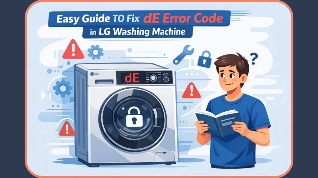 DE Error In LG Washing Machine How To Fix