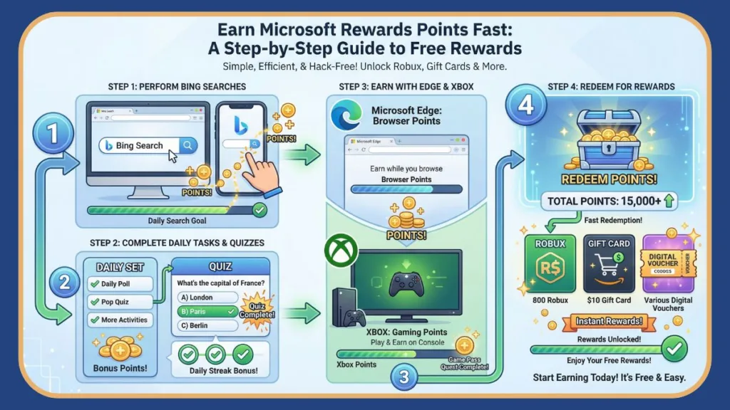 Fastest Way To Earn Microsoft Rewards Points