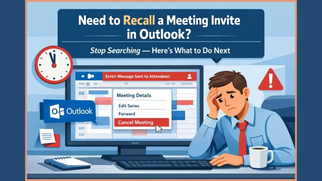 How To Recall Meeting Invite In Outlook