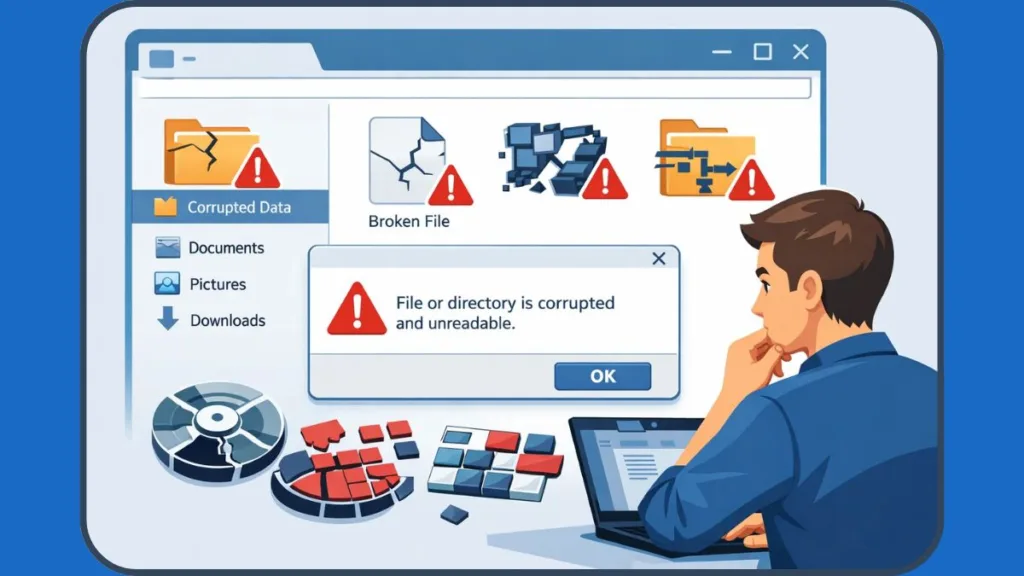 The File Or Directory Is Corrupted And Unreadable 0x80070570