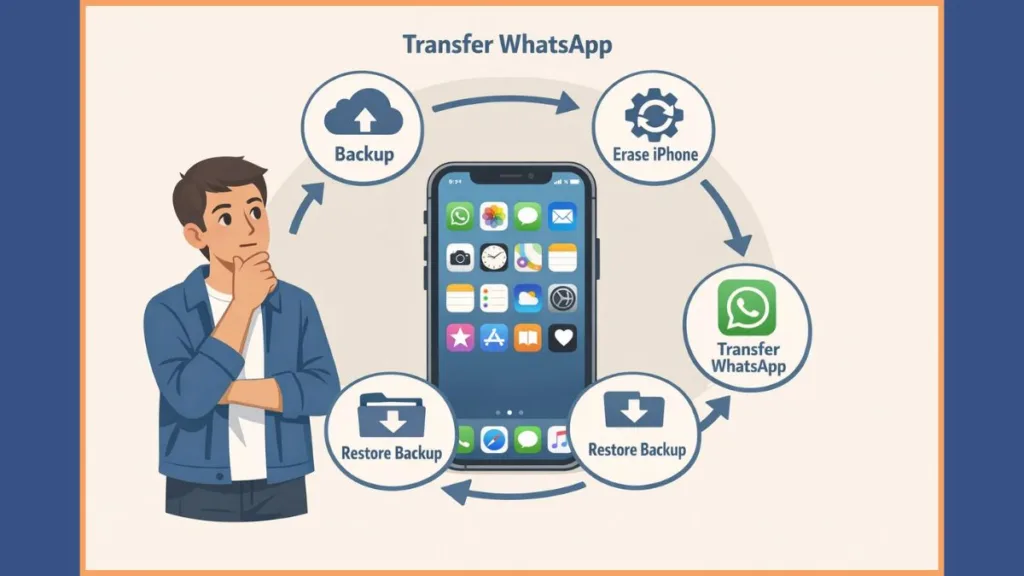 Transfer WhatsApp Data Android To iPhone