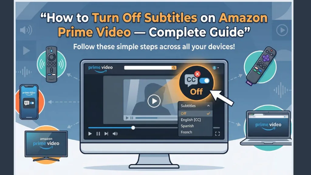 Turn off Subtitles On Prime Video Guide