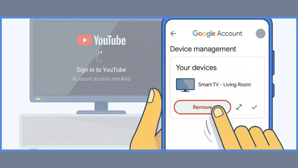 Unlink YouTube From TV Using Mobile Device