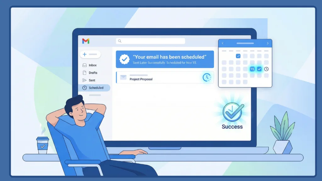 Email Scheduled Successfully