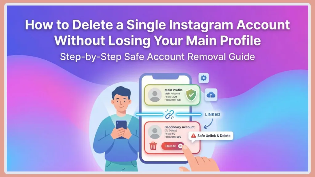 How To Delete Single Instagram Account