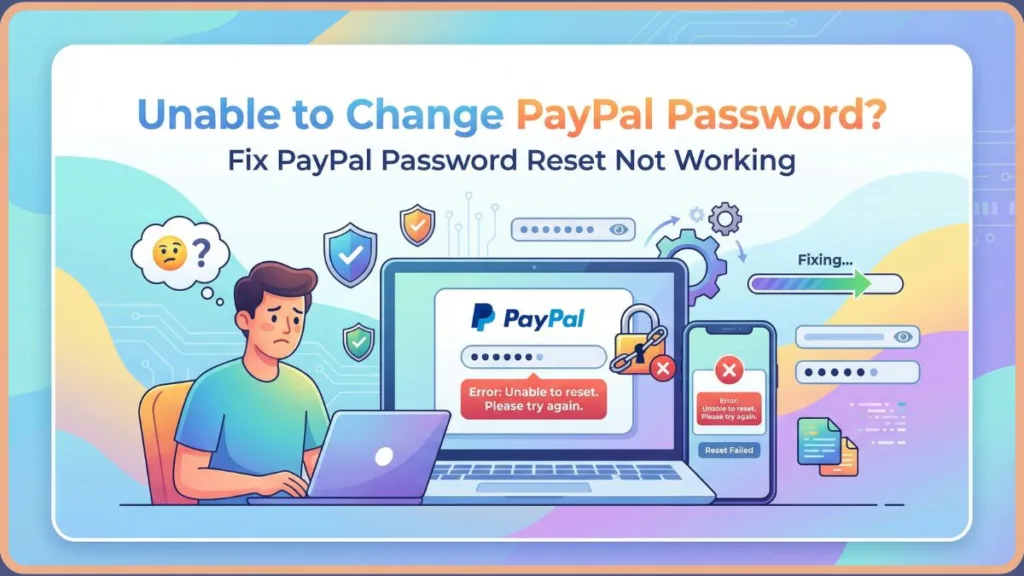 Unable To Change PayPal Password